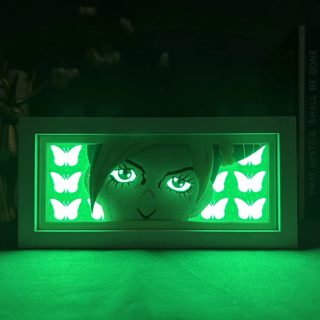 Anime Mood Light Box Jojo\'s Bizarre Adventure Jolyne For Bedroom Decoration Manga Table Desk Lamp Anime Night Light Eyes Jojo