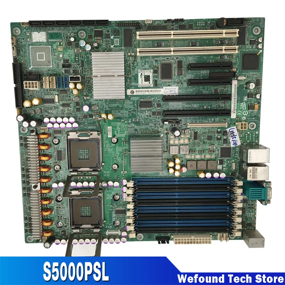 Server Motherboard 771 E5110X2 Fully Tested S5000PSL