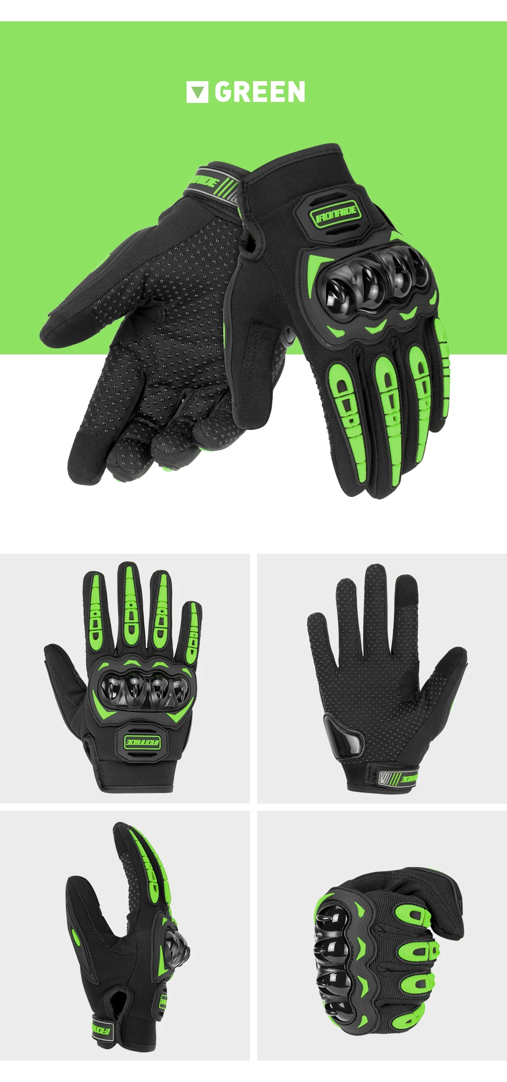 Motorrad Handschuhe Sommer Wasserdichte Touchscreen Voll Finger Handschuhe Schutz Anti-herbst Guantes Moto Nicht-slip Reiten Handschuhe – Detail 12