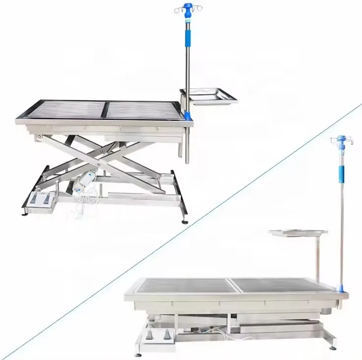 Pet Hospital Clinic Stainless Steel Hydraulic/Electric Lifting Animal Surgery Table Surgical Veterinary Pet Operation Table