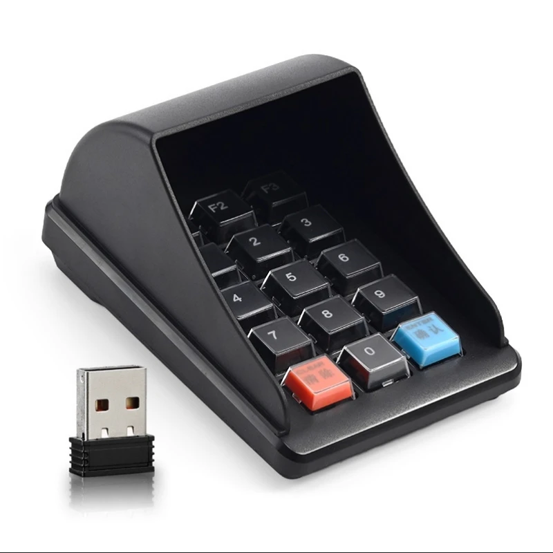 Privacy Password Keyboard Privacy Mini Numpad with Privacy Cover 15 Keys Economic HL15 Supports Cash Registers Bank Supermarket