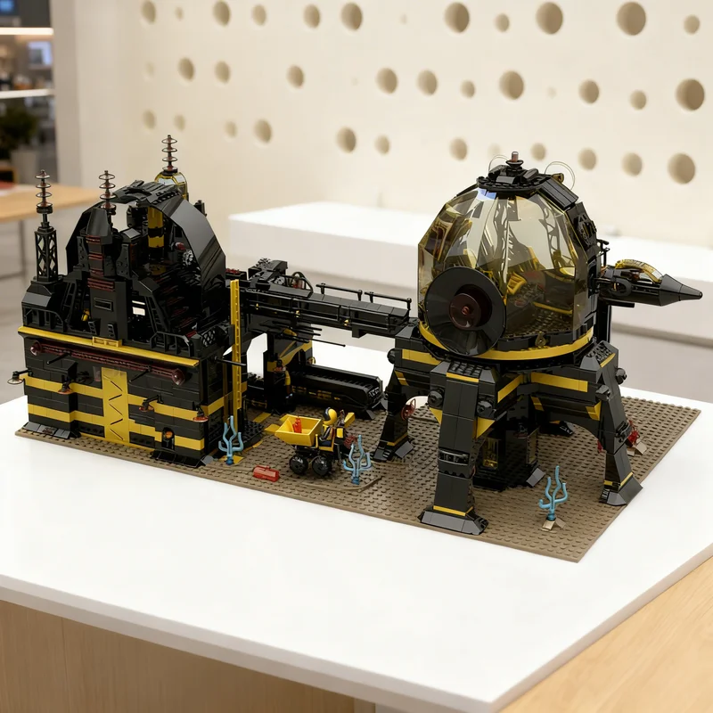 

2948pcs MOC Second Earth Technic Base Space Blacktron I Model Building Blocks Architecture Toys Christmas Gifts Education Kids