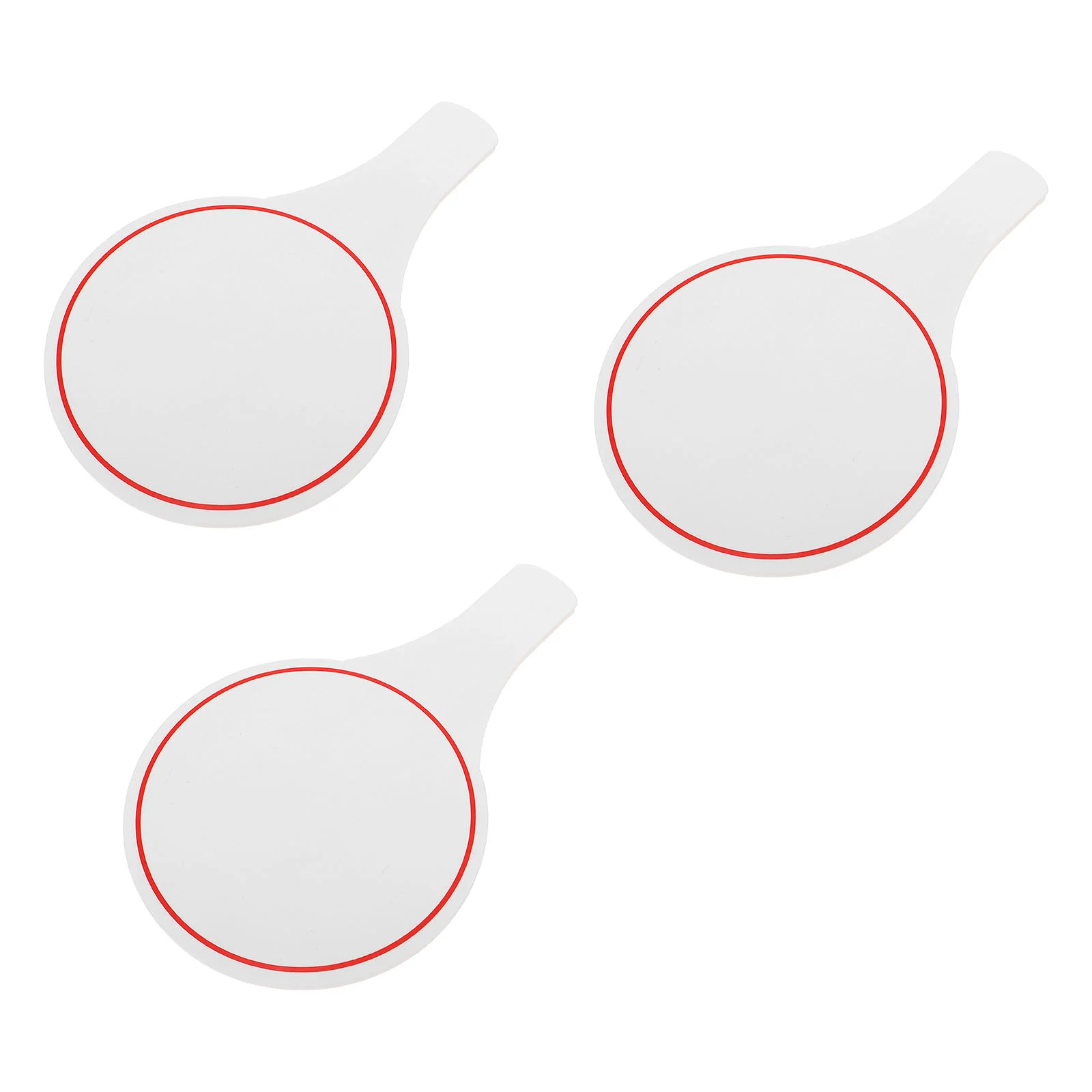 3 Pcs Score Board Voting Mini White Answer Erasable Signs Scoring Blank Paddle Football Child