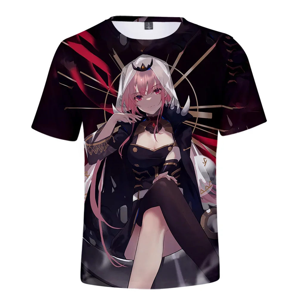 BSLNXNMA HOLOLIVE VTuber Mori Calliope 3D Printed Spring/Summer Preppy Men's/women's Streetwear T-shirts
