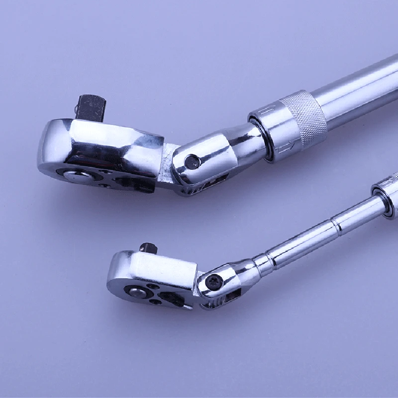 1/4  72-Tooth Carbon Steel Retractable Ratchet Wrench Automatic Quick Release Spanner Multifunctional Hand Tool 1/2 3/8