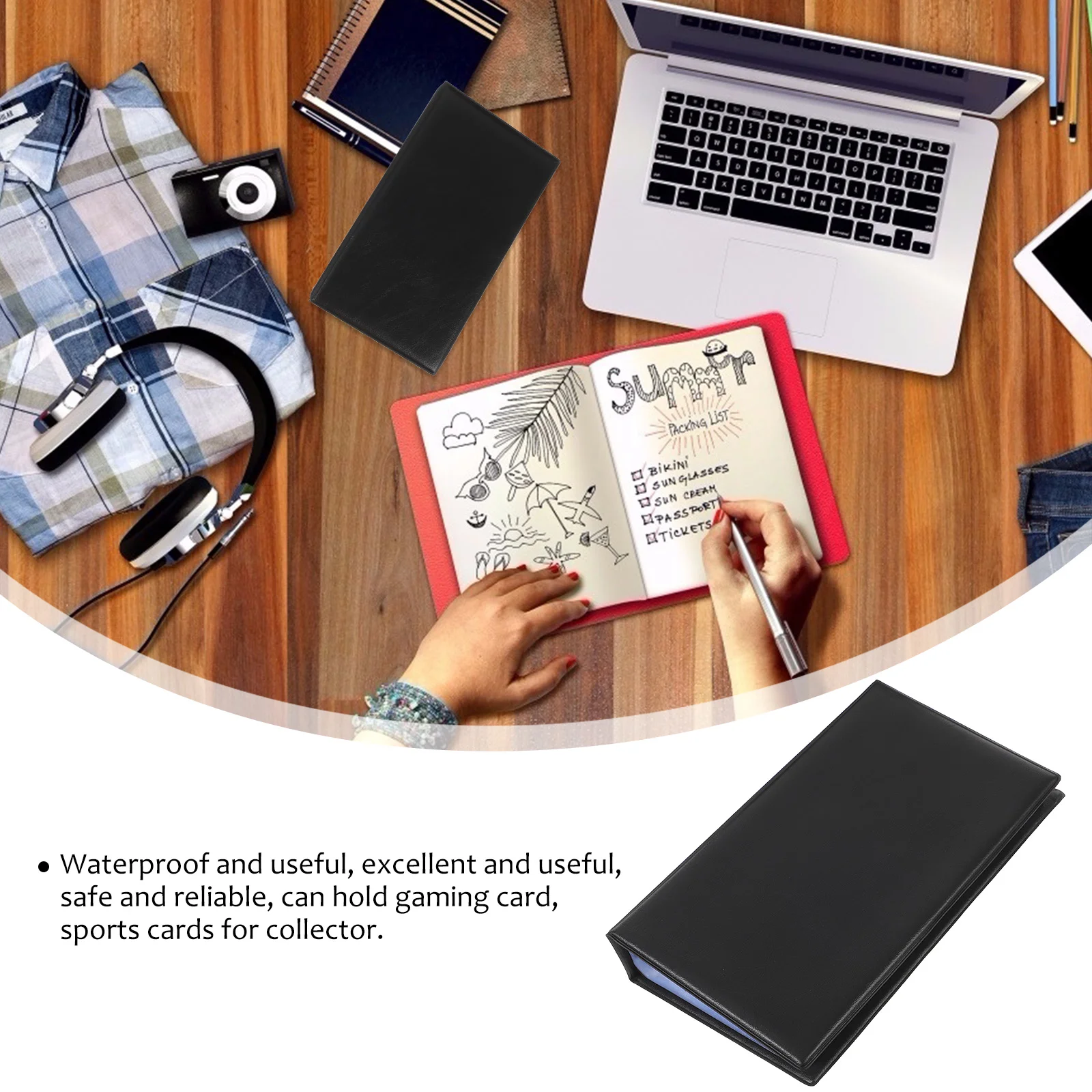 PVC Business ganizer Book Holder Wear Resistant Sports Card Album Binder Notebook Pocket Protector for Gaming Cards Collection