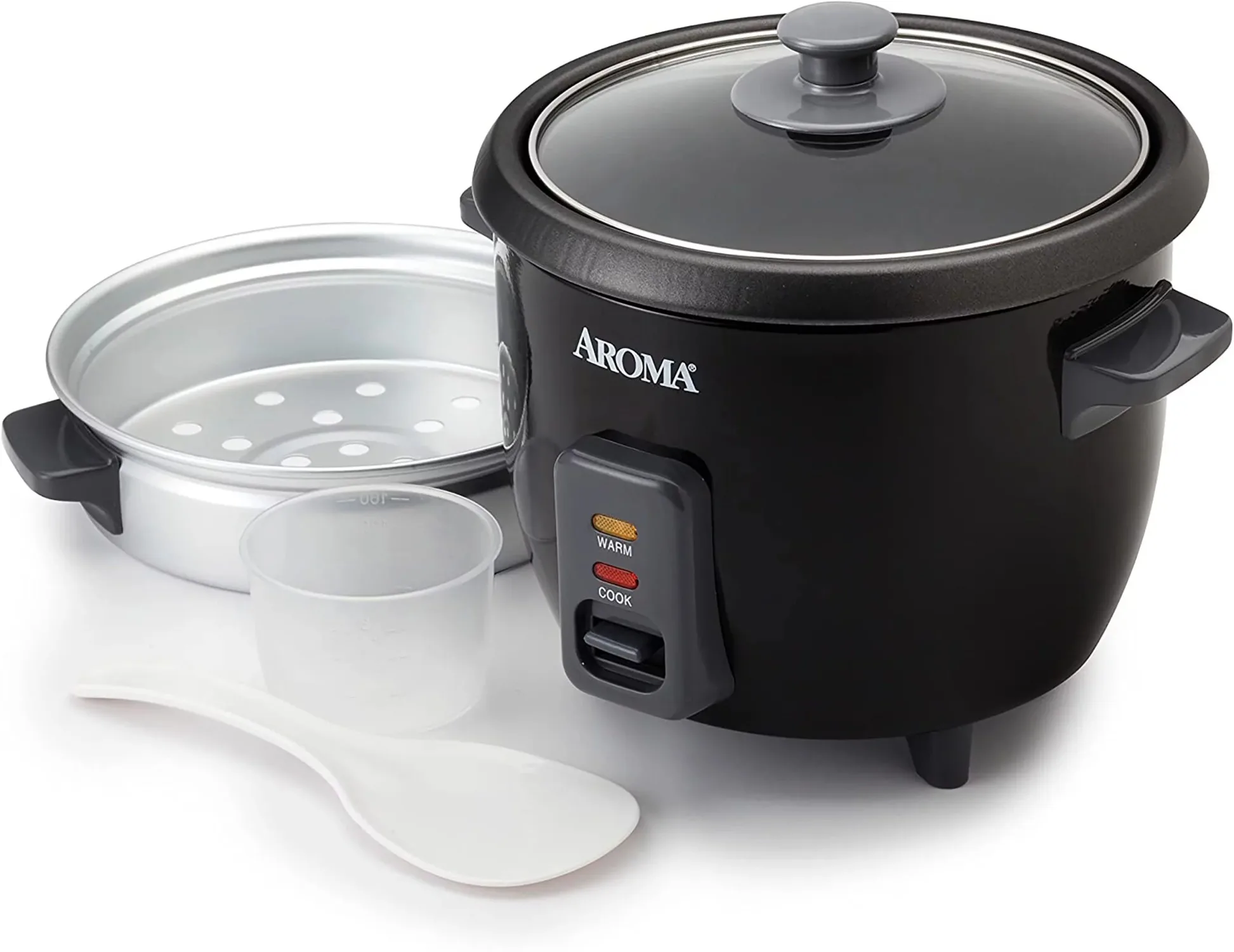 

6-Cup Pot Style Rice Cooker Black