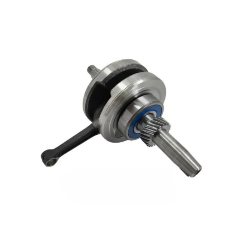 Engine Crankshaft Rotating Assembly, Forged Steel Crank With Main Bearings, For Automotive 4-Cylinder Engines