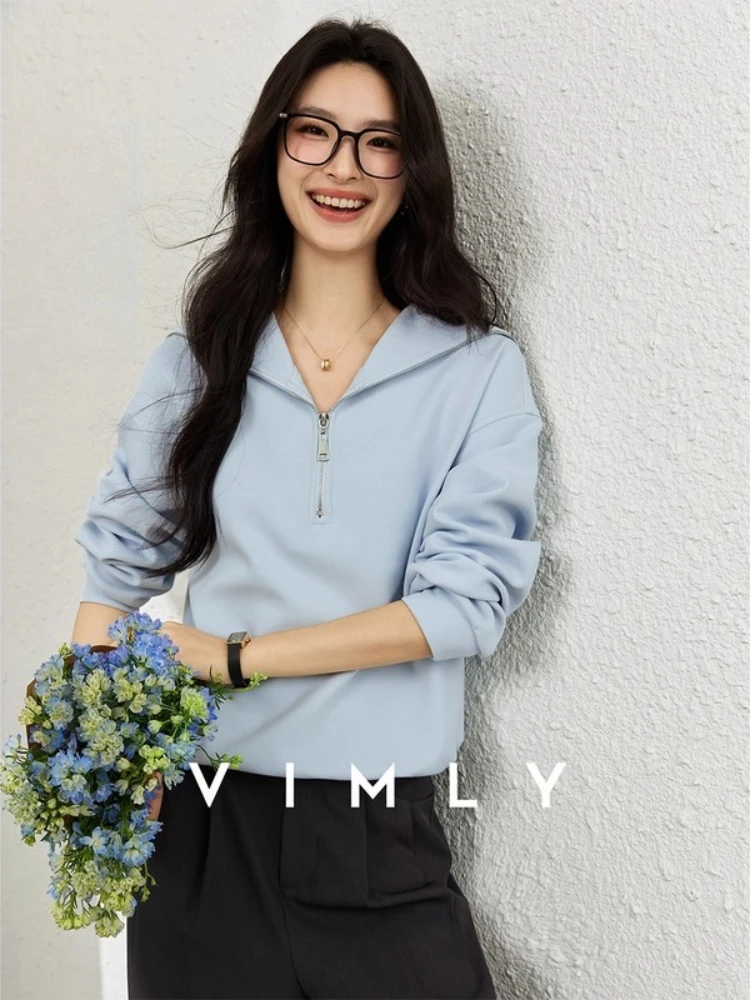 VIMLY синие спортивные толстовки женские