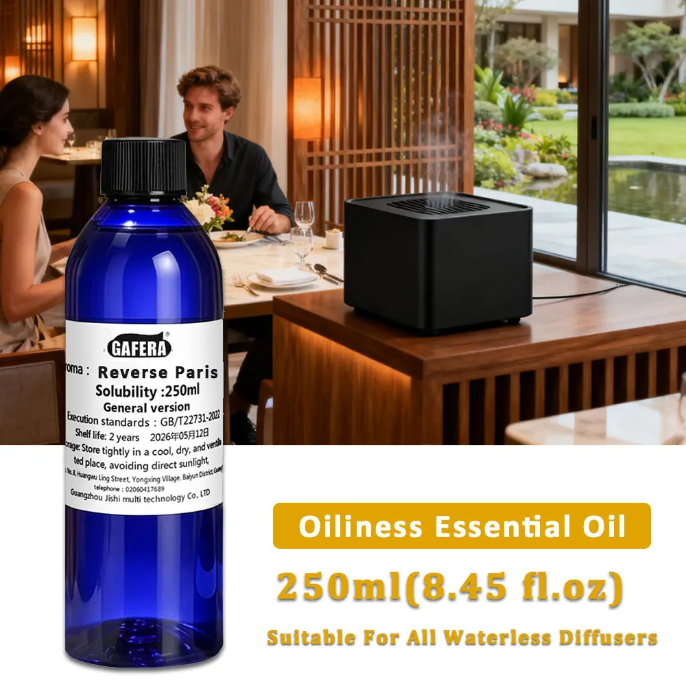 GAFERA 250ml (8.45 fl.oz) Reverse Paris Marriott Hotel Essential Oils, For Waterless Diffuser, Aroma Machine Replenishes Essence