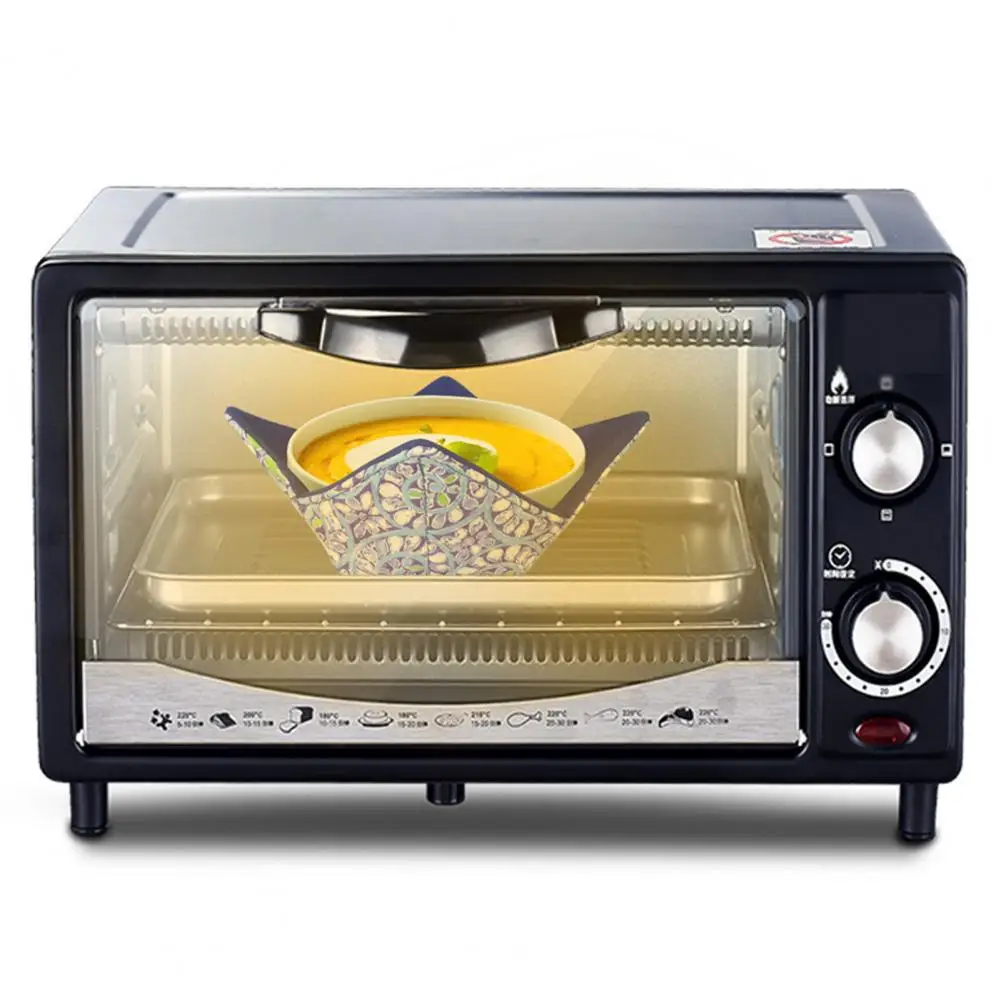 Microwave Comfort Dish Rack Microwave-safe Bowl Holders Cloth Heating Cover Cotton Microwavable Cozy Hot Plate for Kitchen