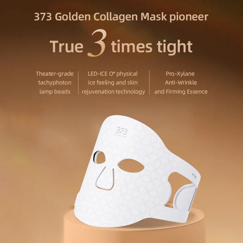 Wholesale 18-in-1 Led Facial Mask Skin Rejuvenation Wrinkle Acne Remove Photon Light Firming Cooling Silicone Face Device