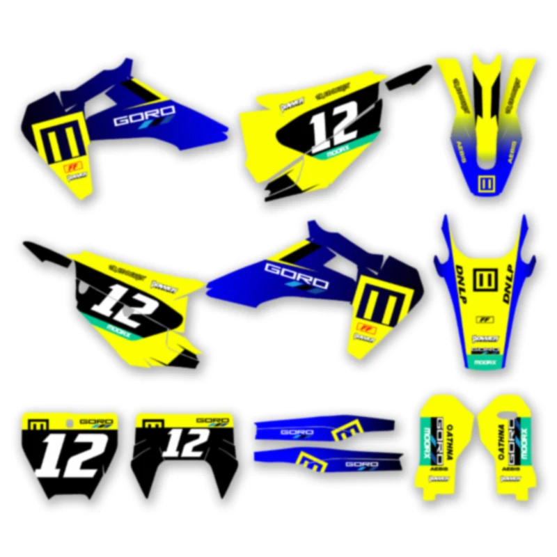 

DSMTECH наборы наклеек на фоне с графикой для Husqvarna TE FE 2020 2021-2023 TC FC 2019 2020 2021-22 001