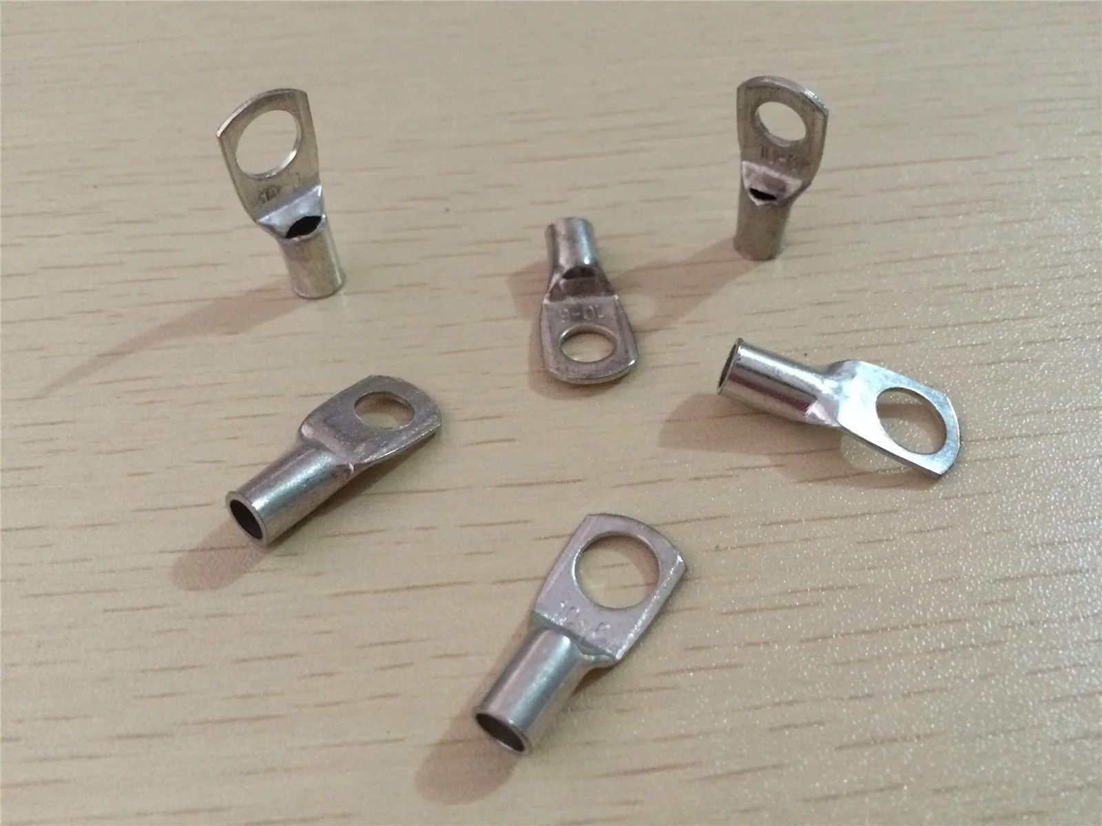 10PC SC35-6 SC35-8 SC35-10 SC35-12 Copper Cable Lug Kit Bolt Hole Tinned Cable lugs Battery Terminal Copper Nose Wire Connector