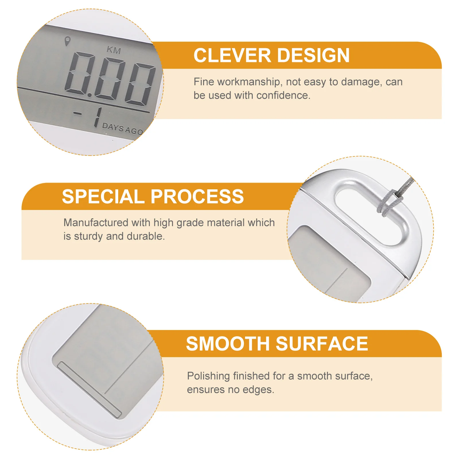 Multi function Pedometer Step Counter Durable ABS Material Fitness Tracker Calorie Counter Walking Sports Gadgets Practical