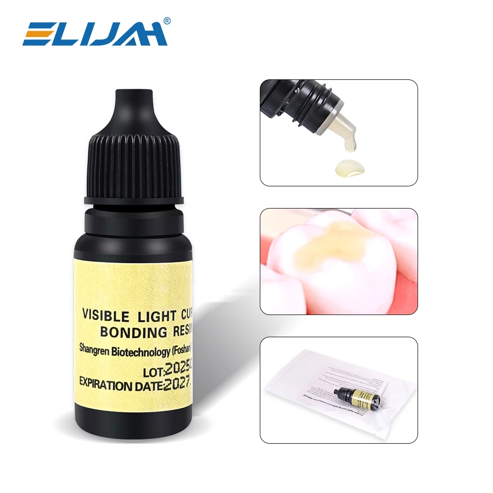 LIJAH 5ML Dental Starkhaftendes, lichtpolymerisierbares Bonding-Harz für Restaurationszahnmedizin, Klebstoffmaterial