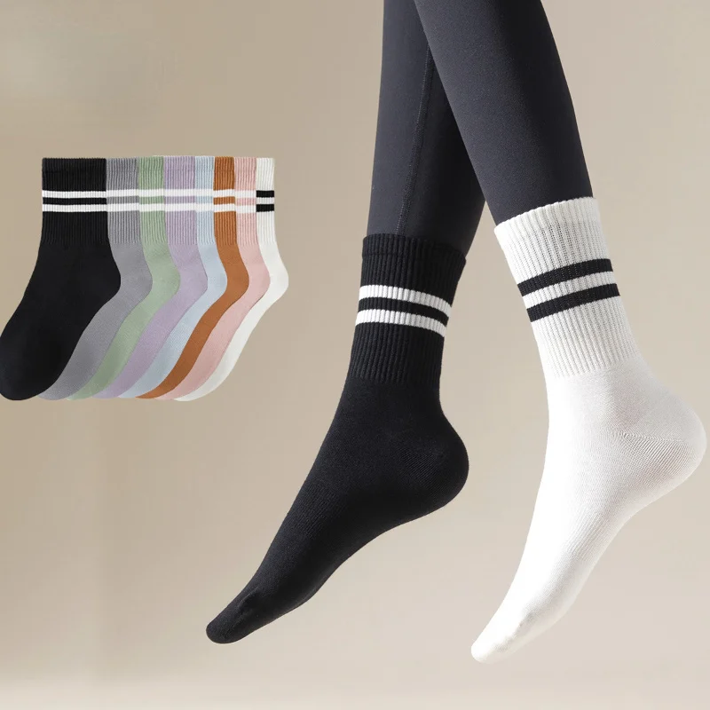 

Fitness 2023 Anti-odor Sports Running New Women Cotton Breathable Socks Socks Men Basketball Socks Unisex Mid-calf Casual Socks