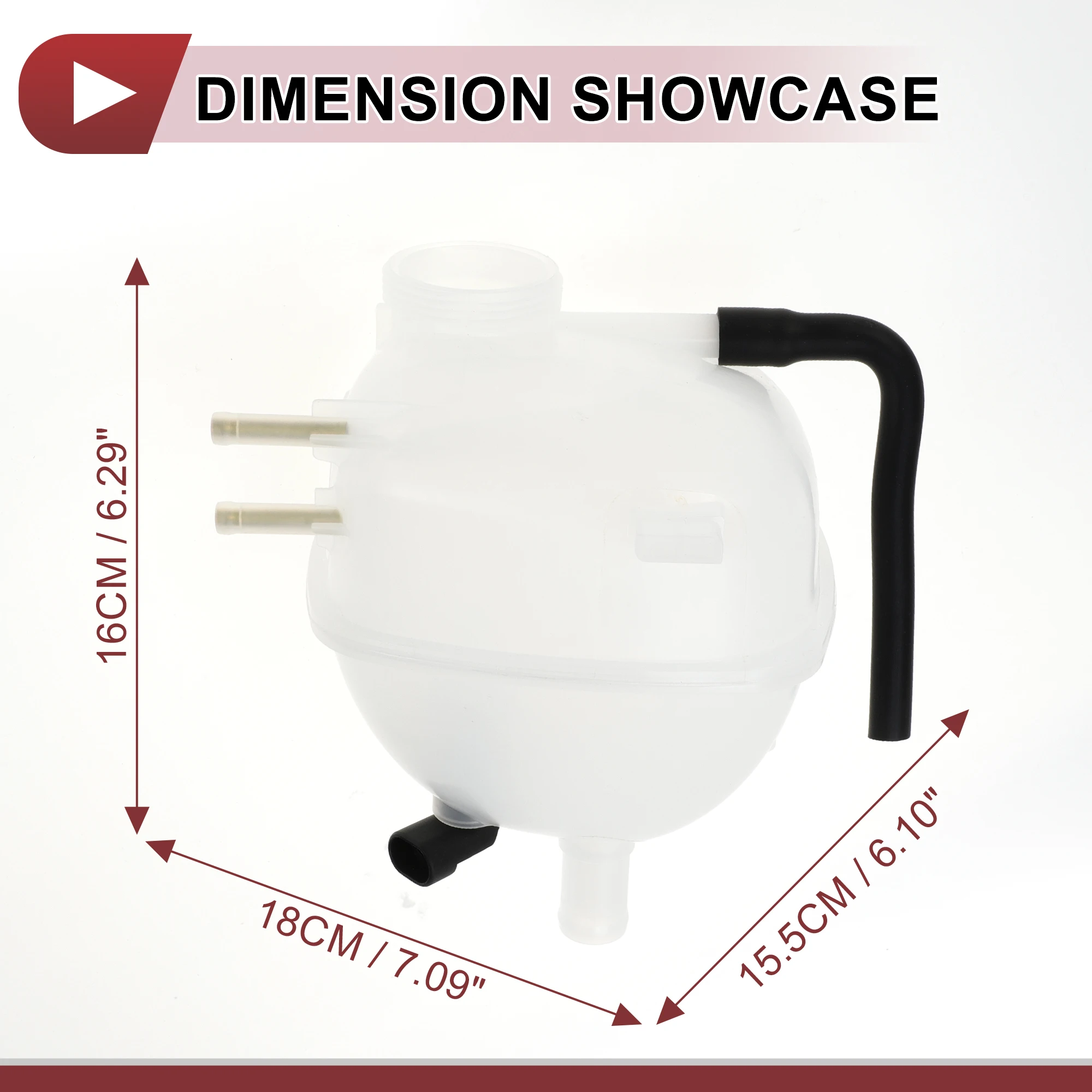 

UXCELL 1 Pc Engine Coolant Water Expansion Tank for Vauxhall Vectra C 2000-2009 Coolant Radiator No.1304237/9202200