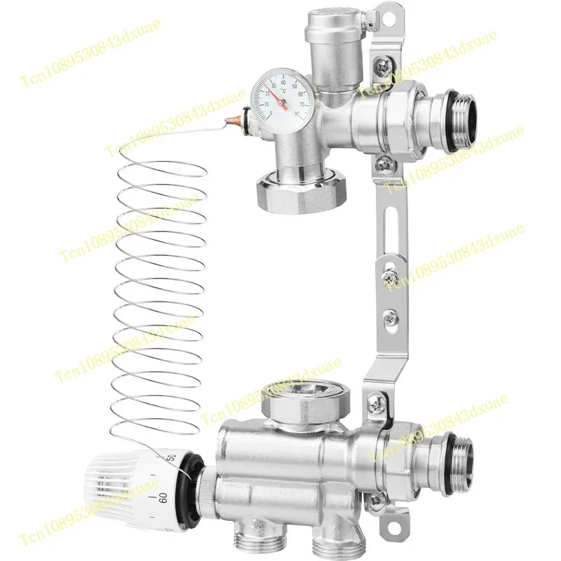 DN25 Thermostatic Mixing Valve for Underfloor Heating Water System, Temperature Control Mixing Valve