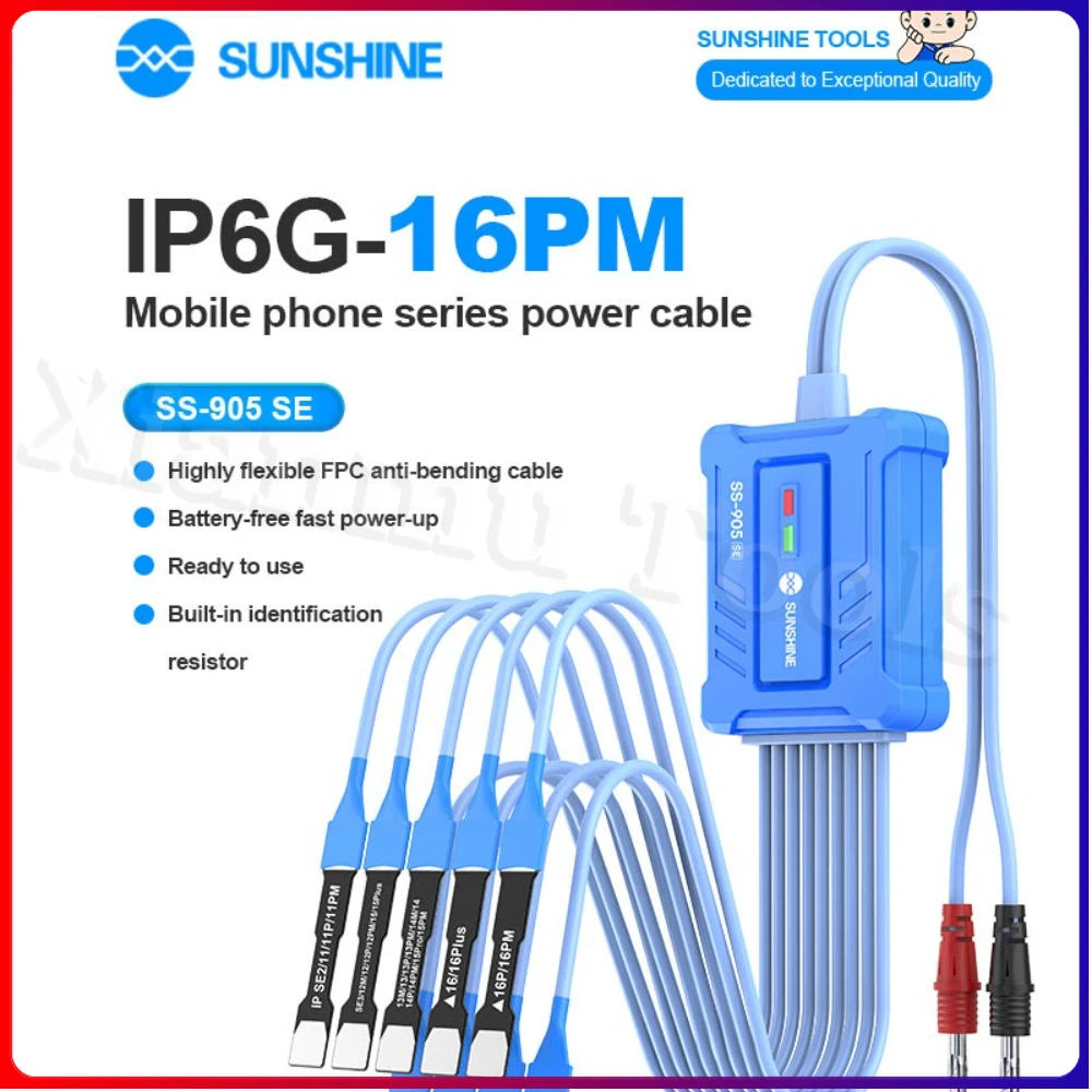 كابل SUNSHINE SS-905 SE Apple Power مناسب لسلك IP6G-16PM عالي المرونة FPC المضاد للانحناء