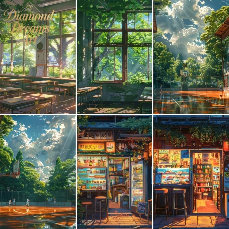 Frameless,DIY Full Diamond Painting Boy on the court Mosaic Adult Dot diamond cross stitch set living room bedroom decorative pa