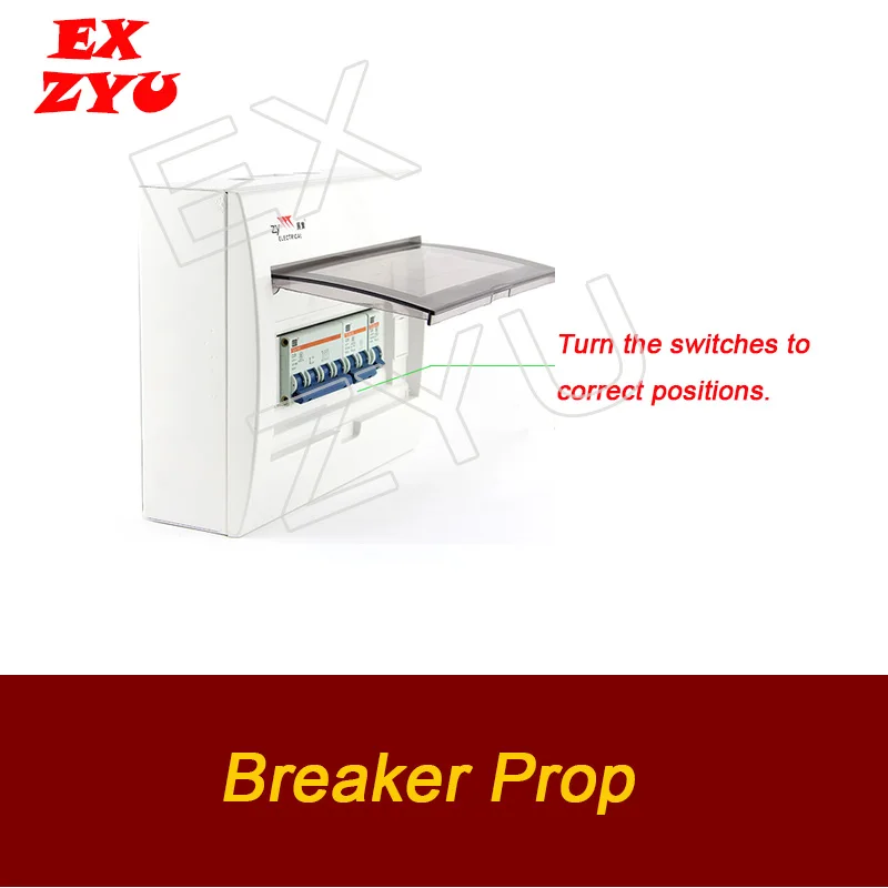 Breaker Prop Turn the Switches into Correct Positions to Unlock Switches Prop Escape Room EX ZYU