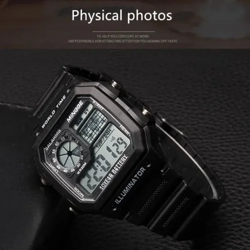 Imagen 2 del producto Reloj deportivo Digital para Hombre, cronógrafo luminoso, resistente al agua, ultrafino, electrónico