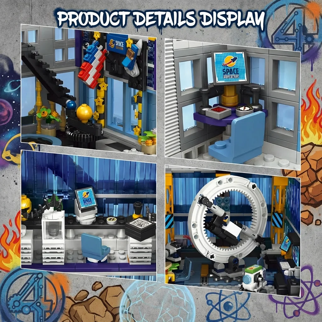    ชุดตัวต่ออาคารหอคอยสี่ฮีโร่ 6135 ชิ้น ชุดประกอบอาคารแบบโมดูลาร์ ของเล่นสร้างสรรค์ ของขวัญสำหรับผู้ใหญ่