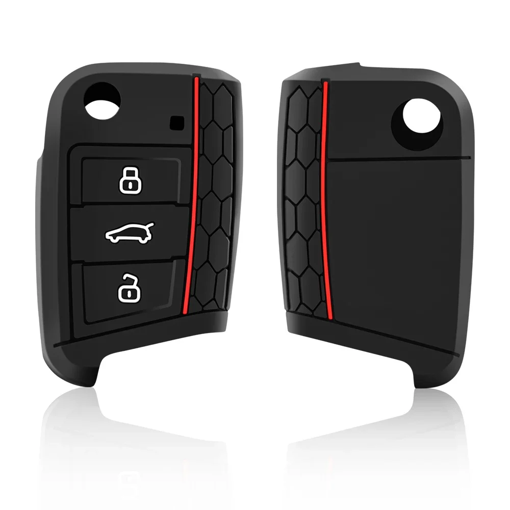 Silicone key cover for VW golf 7 GTI POLO T-Cross touran Tiguan Skoda Octavia Rapid kodiaq Fabia Seat Ibiza leon Ateca Arona