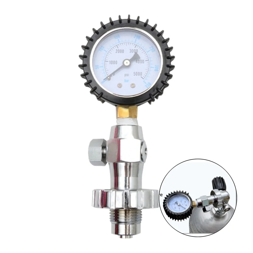 Glycerin Filled Gauge Diving Pressure Gauge For Underwater Activities Strong Scuba Equipment Rust Resistant Construction