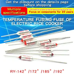 Interruptor de termostato de Control de temperatura, fusible térmico, RY 10A, 250V, TF, 72C, 85C, 110C, 115C, 121C, 130C, 135C, 142C, 157C, 165C, 167C, 10 piezas