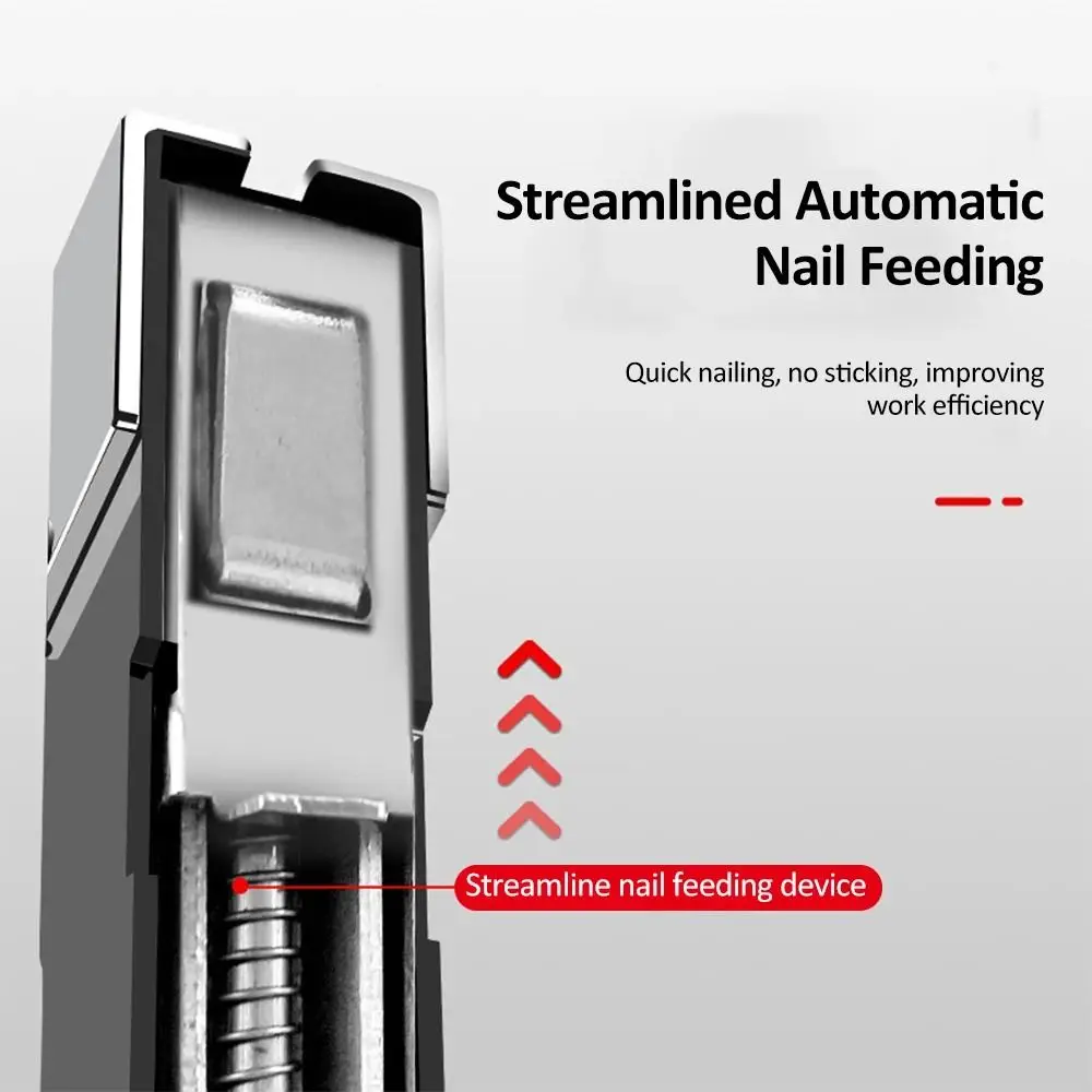 

Fixed Wiring Handheld Hammer Tacker Stapler Automatic Nail Feeding Device Ergonomic Door Type Stapler Quick Nailing High Quality