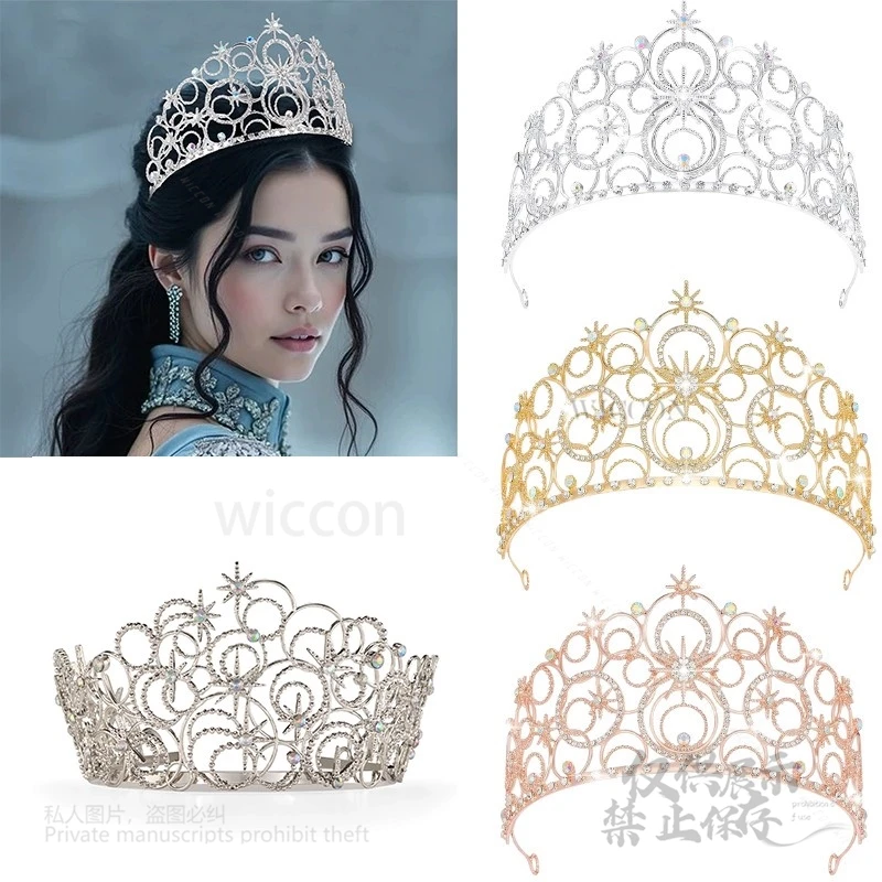 Wicked Glinda 4-Colors Crown Cosplay Dress Up Fantasia Headgear Disguise Costume Women Girls Halloween Carnival Accessories Cos