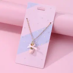 Crystal Cute Ballet Shoes Pendant Necklace for Kids Girls Friendship Adjustable Necklaces Best Friend Jewelry Gifts