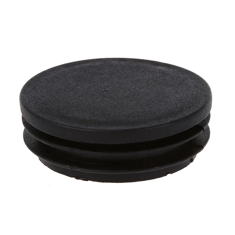 B08B-60 X Black Plastic 50Mm Dia Round Tubing Tube Insert Caps Covers