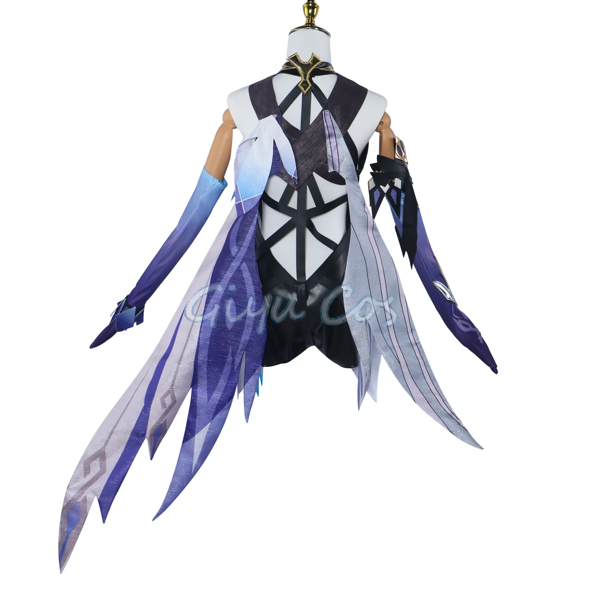 女性のためのgenminインパクトコスプレコスチューム、ウィッグ付きのアニメユニフォーム、ハロウィーンパーティーコスチューム、仮面舞踏会ゲーム、大人のカーニバル