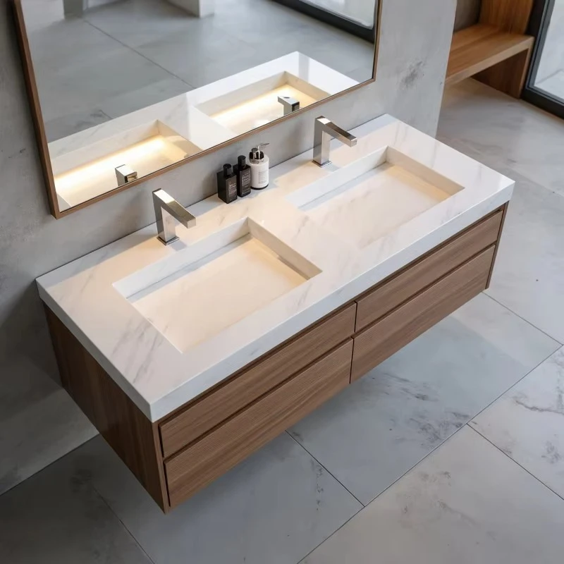 New Double Vanity Bathroom Sink With Cabinet