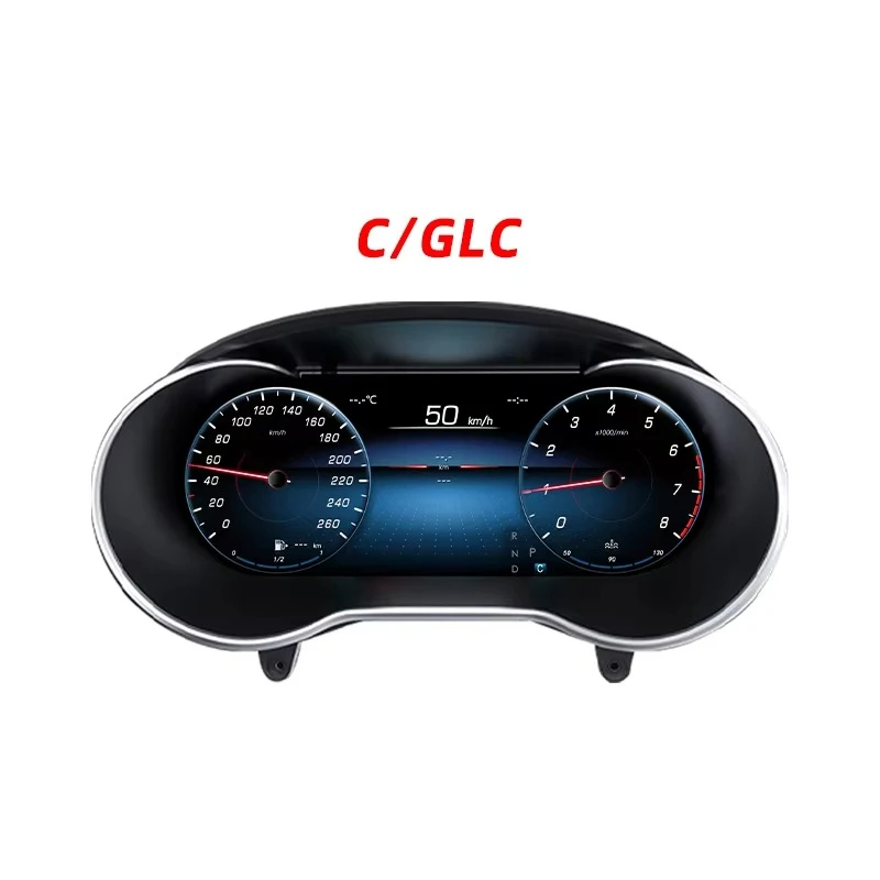 

New Car LCD Digital Dashboard Panel Virtual Instrument Cluster CockPit LCD Speedometer for C/GLC W205 X253 2015-2022