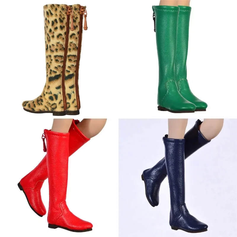 

1/6 Scale Toy Figures Middle Boots with Zipper Hobbies Decoration for AT201 AT202 AT203 Female Soldier Body