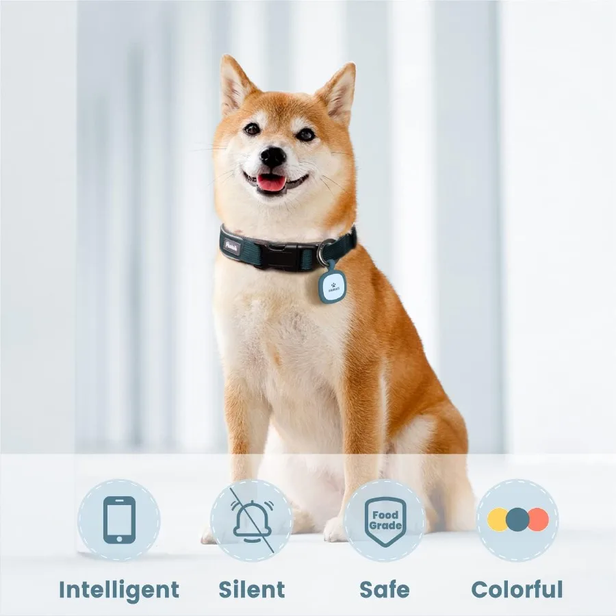 علامة معرف الكلب من السيليكون الصامتة، ملف تعريف الحيوانات الأليفة عبر الإنترنت القابل للتعديل، ومسح اتصالات الطوارئ، ومسح QR لتحبيهات الموقع الفوري، عبوة واحدة عميقة S #2