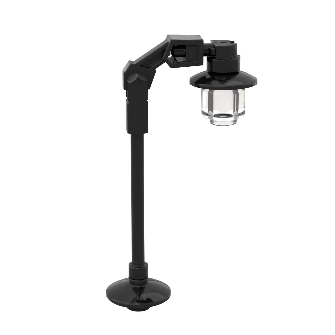 Street Lamp Post MOC Train City Landscape Building Blocks Urban Streetscape Decoration Parts Bricks Toys Compatible with LEGO