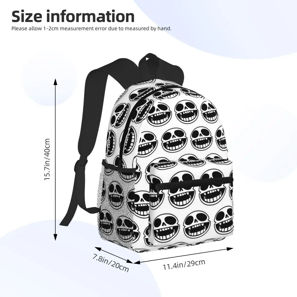 Gorillaz Symbol Student Backpack School Bag Hiking Travel Daypack for Boys Girls Bookbag Shoulder Bags
