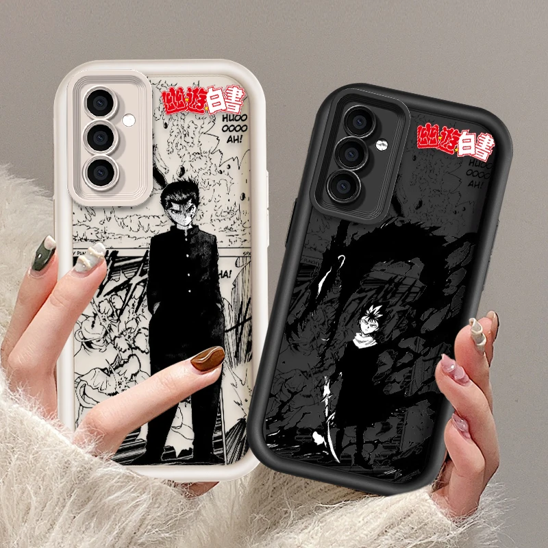 Yu Yu Hakusho For Redmi Note 13 12 11 10 9 Pro Plus 5G POCO F3 F4 F5 X3 X4 X5 GT Soft Eye Ladder Phone Case