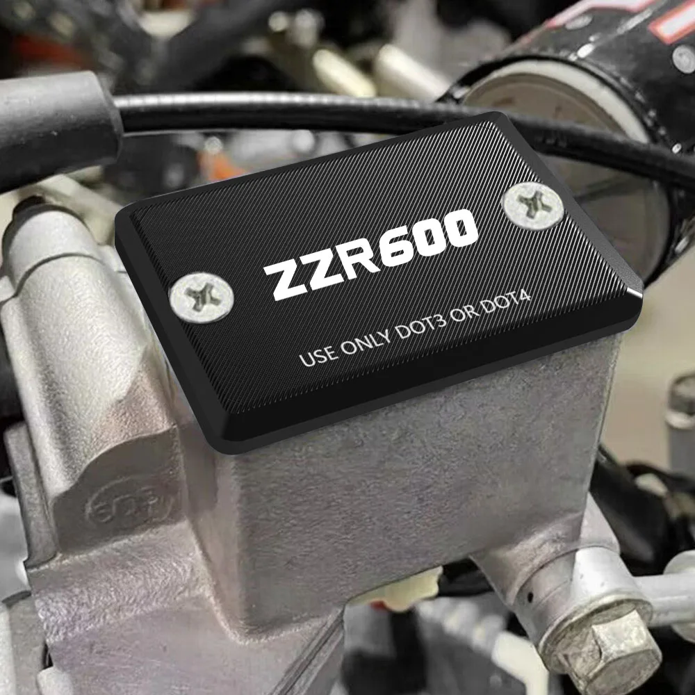 ZZR600 Motorcycle CNC Oil Cup Cap Master Cylinder Cover FOR KAWASAKI ZZR600 2002 2003 2004 2005 Front Brake Fluid Protection