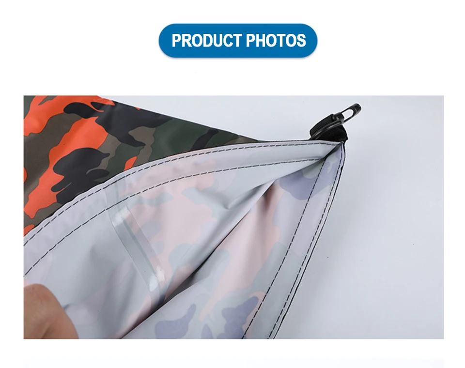2/5/10/15/30L Outdoor Camouflage Wasserdichte Trockentaschen Tragbare Rafting Tauchen Trockentasche Sack PVC Schwimmtaschen für Flusstrekking – Detail 12
