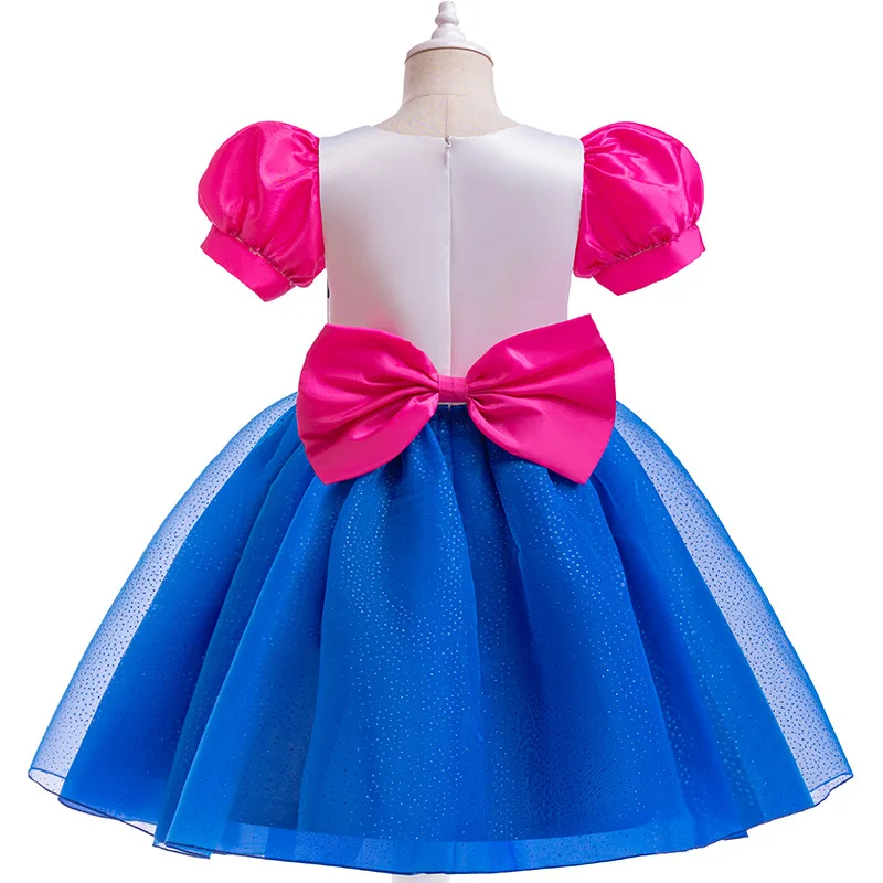 فستان أميرات من Gabby مع قوس للفتيات ، زي الأطفال ، كم منفوخ ، فستان تول بفيونكة ، عصابة رأس قطة ، ثوب عيد ميلاد الهالوين