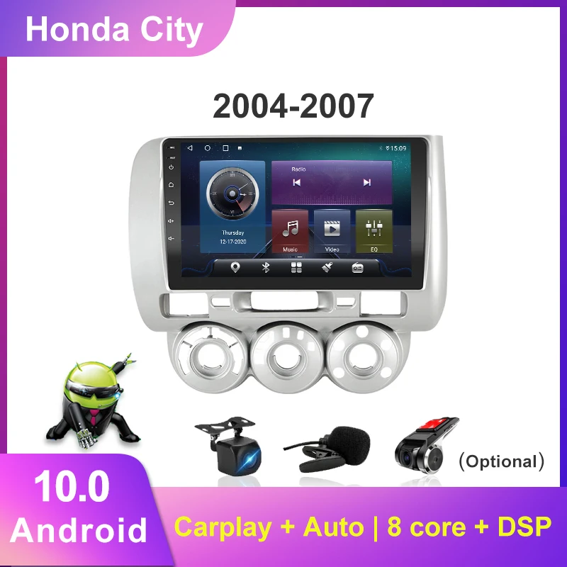 

Yeanav Car Radio Multimedia Video Player For HONDA JAZZ City 2004-2007 Navigation GPS 2 Din Carplay AUTO Car Accessories