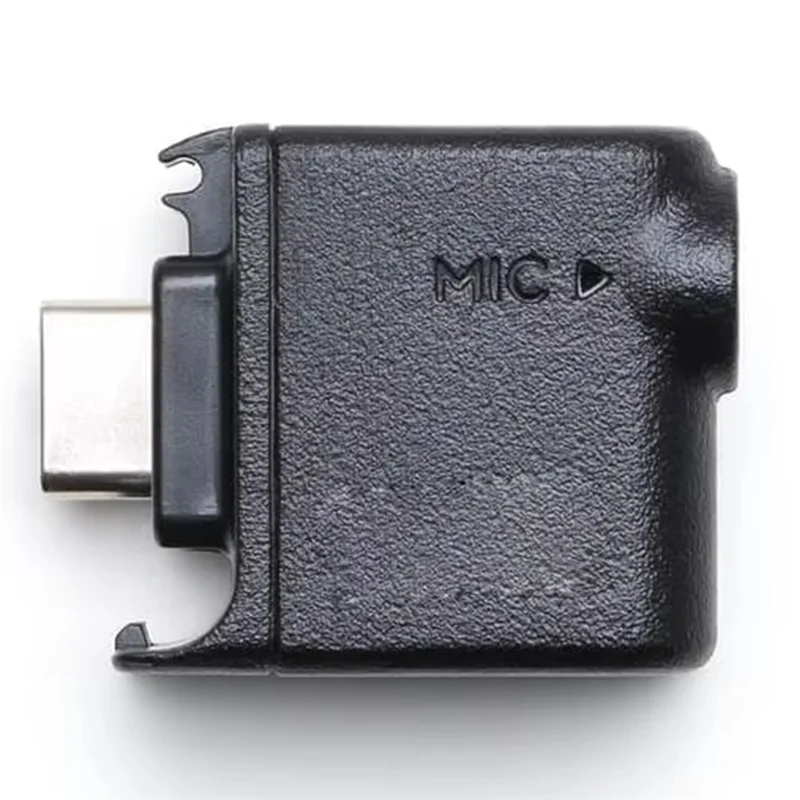 B04C-Professional For DJI Action 4 3.5Mm Microphone Adapter Camera Accessory Powered Via Type C With 3.5Mm Input Jack