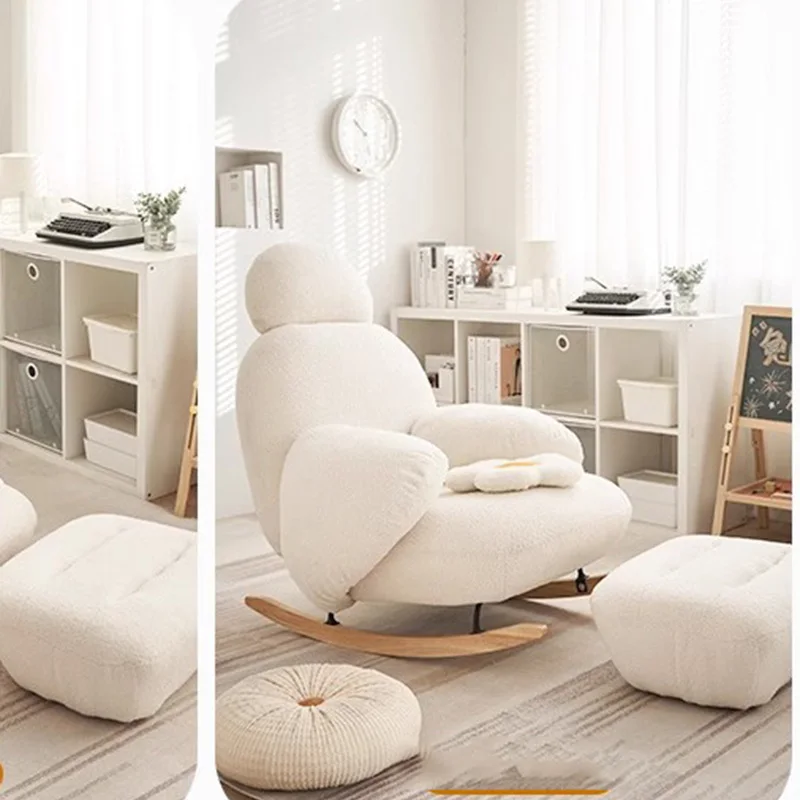 Nowoczesne Ergonomiczne Białe Krzesła Minimalistyczny Salon Rozkładane Krzesła Podłogowe Sypialnia Articulos Para El Hogar Home Decor