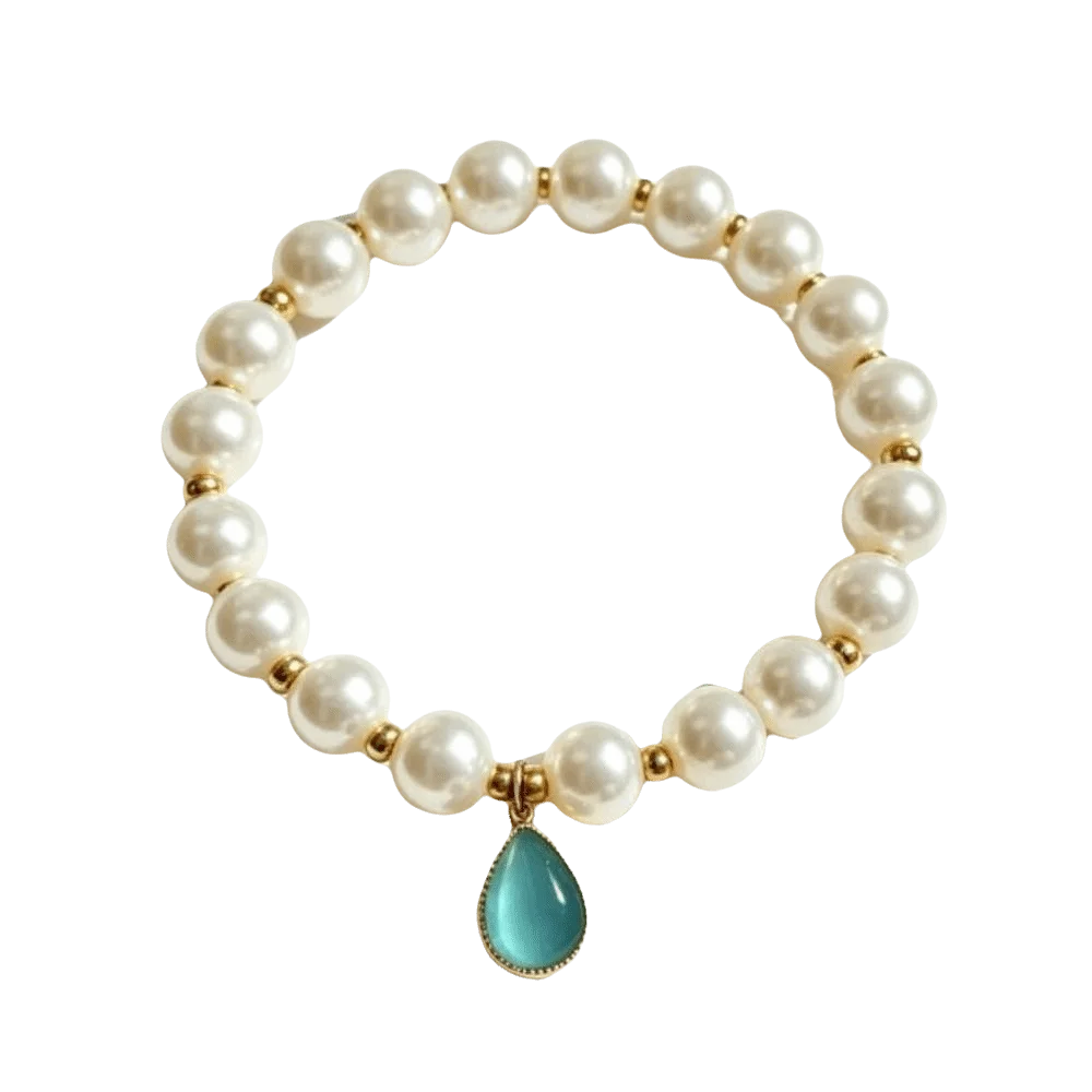 Pet Jewelry Beaded Cat Dog Choker Adjustable Luxury Dog Necklace Water Droplet Pendant Cat Collar Dog